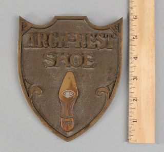 Antique Bronze Advertising Sign,  Goodyear Arch - Rest Shoe,  Bronze Plaque Nr