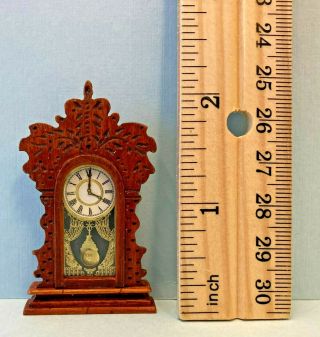 Artisan Cindy Malon Mantle Clock.  1:12 Scale