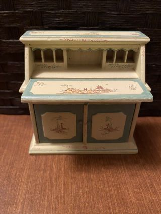 Bespaq Dollhouse Miniature Hand Painted Desk