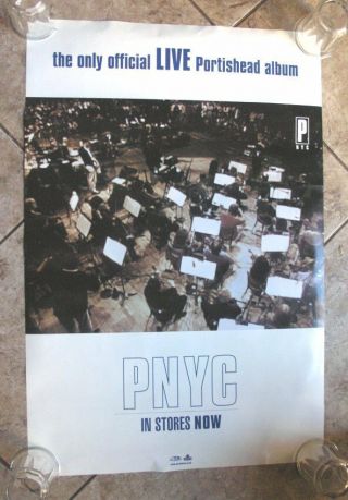 Portishead " Live Pnyc " 2 Sided Promo Poster Massive Attack Morcheeba