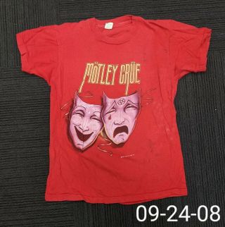 Vintage 1985 Motley Crue Theatre Of Pain Concert Tour Ss Screen Stars T - Shirt M