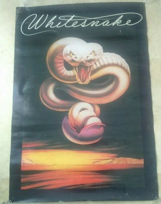 Vintage Whitesnake Poster " Large Size " 35 " X " 24