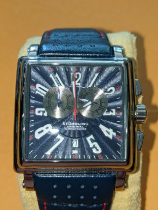 Stuhrling Swiss Chronograph Mens 42mm Watch N211
