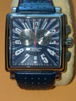 Stuhrling Swiss Chronograph Mens 42mm Watch n211 2