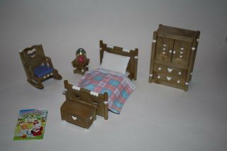 Calico Critters / Sylvanian Families Country Bedroom Set