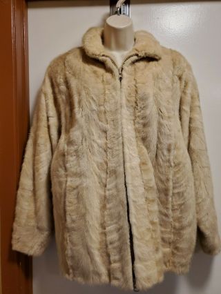 Vintage John Shwartz Blonde Mink Coat Jacket