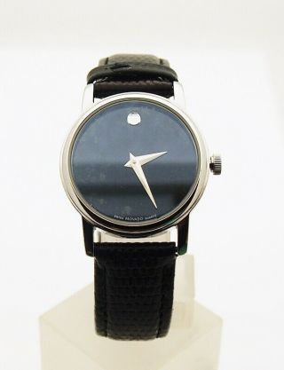 Movado Ladies Museum Quartz Black Dial Watch