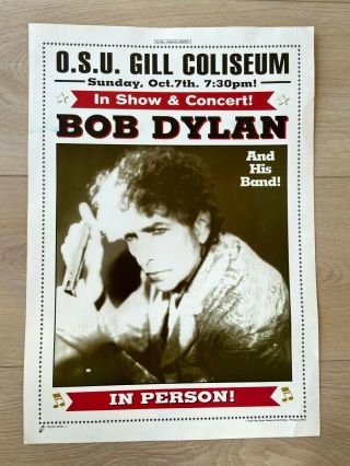 Bob Dylan And His Friends In Concert In Person 2001 Poster O.  S.  U.  Gill Coliseum