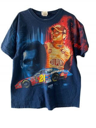 Vintage 90’s Nascar Jeff Gordon Chase Authentics All Over Print Tshirt Size Xl