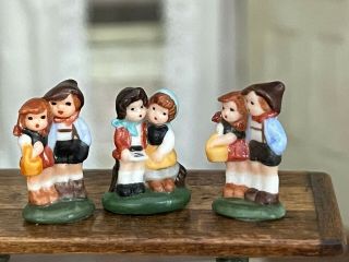 Vintage Artisan Miniature Dollhouse Carol Pongracic Hummel Porcelain Boys Girls