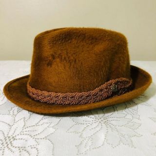 Vintage Stetson Playboy Hat Size 7 1/8 Brown 3x Beaver Fur Fedora W Pin