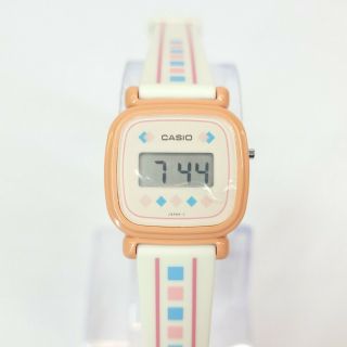 Bnib Casio L - 41 - 4c White Ladies Casual Watch Module 600 Vintage 1985 Nos