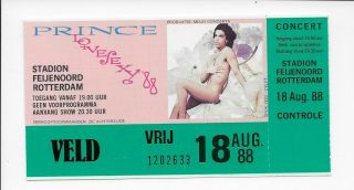 Prince - Ticket 8 - 18 - 88 Rotterdam Feijenoord Stadium - Lovesexy Tour