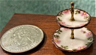 Dollhouse Miniature " Desert Stand " Porcelain,  Artisan Jo Parker 1:12 - M - 009