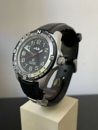 Fila Unisex Adult Analogue Quartz Watch with Silicone Strap Aluminium Case 2