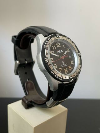 Fila Unisex Adult Analogue Quartz Watch with Silicone Strap Aluminium Case 3