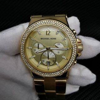 Old Stock Michael Kors Dylan Mk5386 Chronograph Quartz Women Watch