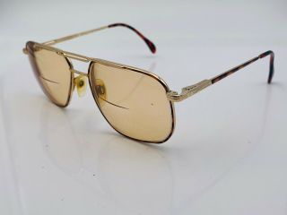 Vintage Neostyle Brown Gold Metal Pilot Sunglasses Germany FRAMES ONLY 3