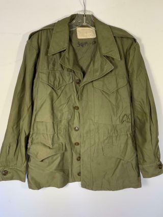 Vintage Post Ww2 Us Army M - 43 Field Jacket Size 34s M - 1943 Nr