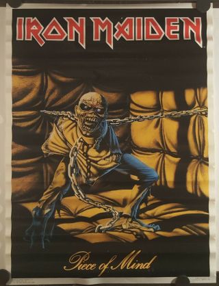 Iron Maiden Piece Of Mind 1983 Poster Approx 21 X 26