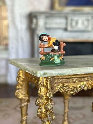 Artisan Vintage Miniature Dollhouse Porcelain Carol Pongracic Hummel Figurine