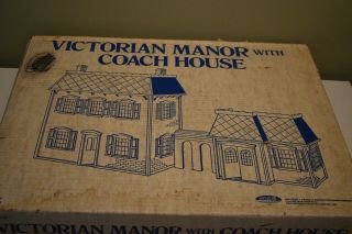 Vintage 1979 Skilcraft 6830 Victorian Manor W/coach House Dollhouse Kit - Nib