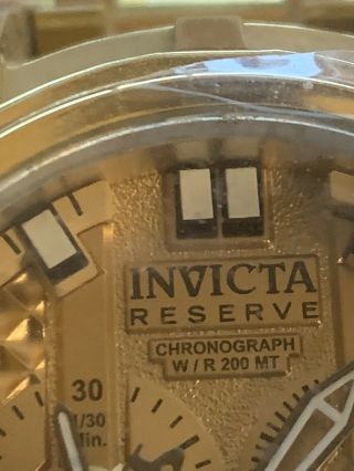 Invicta Reserve Bolt Zeus Magnum Swiss Mvmt Chrome Gold Watch Model 25210