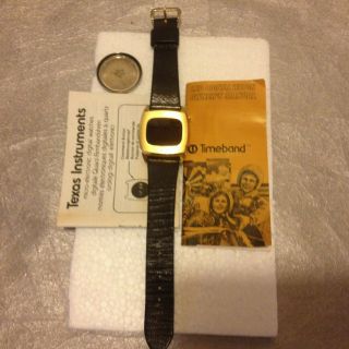 Vintage Timeband Fairchild Palo Alto Cali LED watch 1970 ' s No Batteries 3
