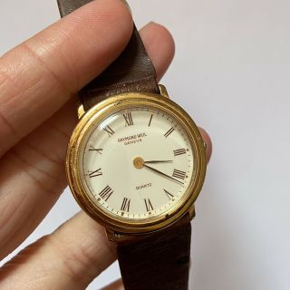 Raymond Weil Geneve Swiss Made Mens Quartz Watch 18k Gold Plate 5801 2