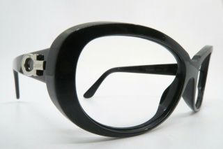 Vintage Cartier Paris Eyeglasses Frames Black Acetate Handmade In France