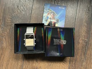 Mam Back To The Future Watch Bttf 35th Anniversary Limited Edition Silver Rare