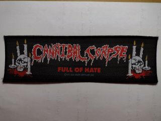 Cannibal Corpse 1993 Stripe Patch - Full Of Hate
