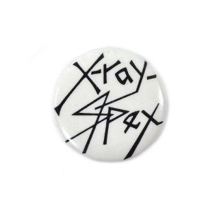 Vtg 70s X - Ray Spex Band Pin Punk Rock Wave Poly Styrene Button Badge 1 "