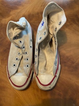 Vintage Converse Chuck Taylor All Star Hi Top Shoes Basketball Sneakers Size 5