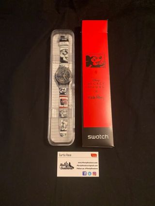 Mickey Mouse X Keith Haring Swatch Watch