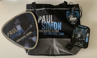 Paul Simon Homeward Bound Tour Vip Package Complete 4 Pc Set: Tote Bag Etc.