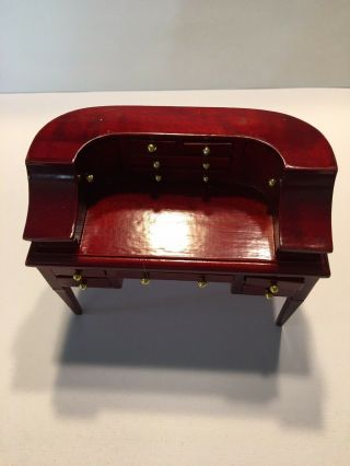 Miniature Mahogany Desk For Doll House By Town Square 3
