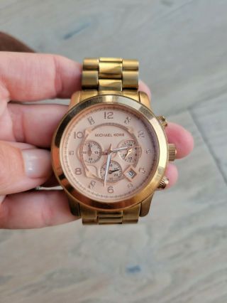 Michael Kors Mk8164 Limited Edition Rose Gold Runway Watch