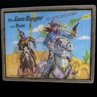 Lone Ranger Rare Tonto Tv Show Western Cowboy Gift 70s 76 Vintage Belt Buckle