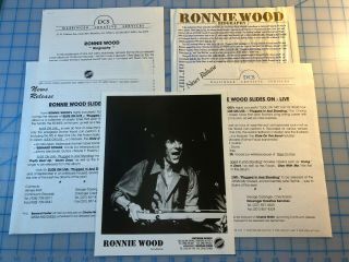 Ron Wood ‘slide On Live’ 1993 Press Kit - - Photo