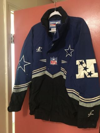 Vintage Logo Athletic Pro Line Dallas Cowboys Jacket 90s Nfl Coat Starter L/xl