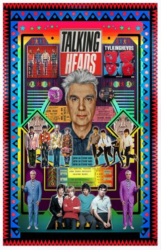 David Byrne Tribute Poster - 11x17 " - Vivid Colors