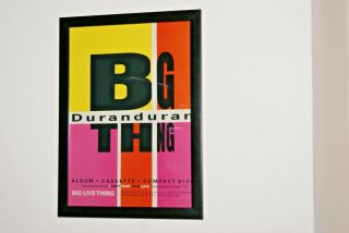 Duran Duran - Framed A4 Rare 1988 `big Thing ` Album Poster