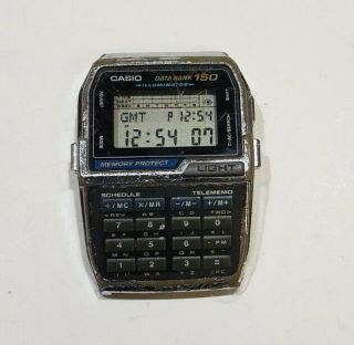 Vintage Casio Dbc - 1500 Data Bank 150 Digital Calculator Mod.  1477 Men 