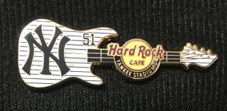 Hard Rock Cafe Yankee Stadium Bernie Williams Guitar Pin 2015 Le 2000