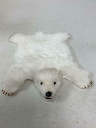 Dollhouse Miniature Polar Bear Skin Rug