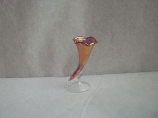 Artist Made Philip Grenyer Miniature Blown Glass Horn Of Plenty High Lustre
