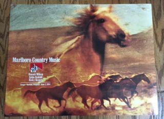 Marlboro Country Music,  Poster From Norfolk,  Va 1984