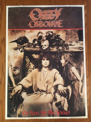 Ozzy No Rest For The Wicked Rolled Poster 24 " X 36 " M004 By Premier Posters,  Uk