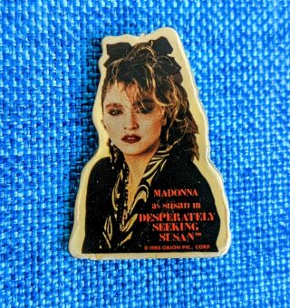 Madonna Desperately Seeking Susan Movie Promo Pin 1985 Vintage Herb Ritts Shot